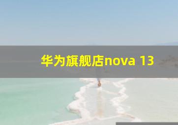 华为旗舰店nova 13